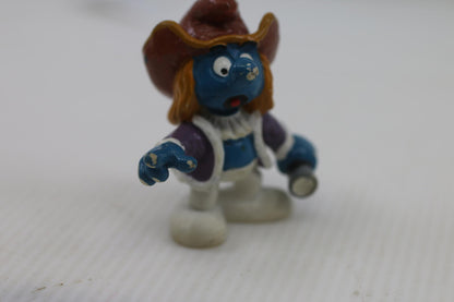 Vintage Historical Smurf Figurine Schleich Peyo Figure Christopher Columbus 1984