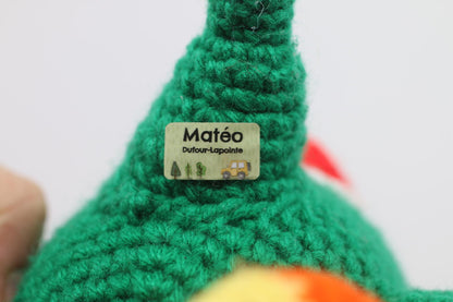 Super Mario Bros Green Yarn Yoshi Woolly crochet Plush Handmade? Stuffed Toy 11"