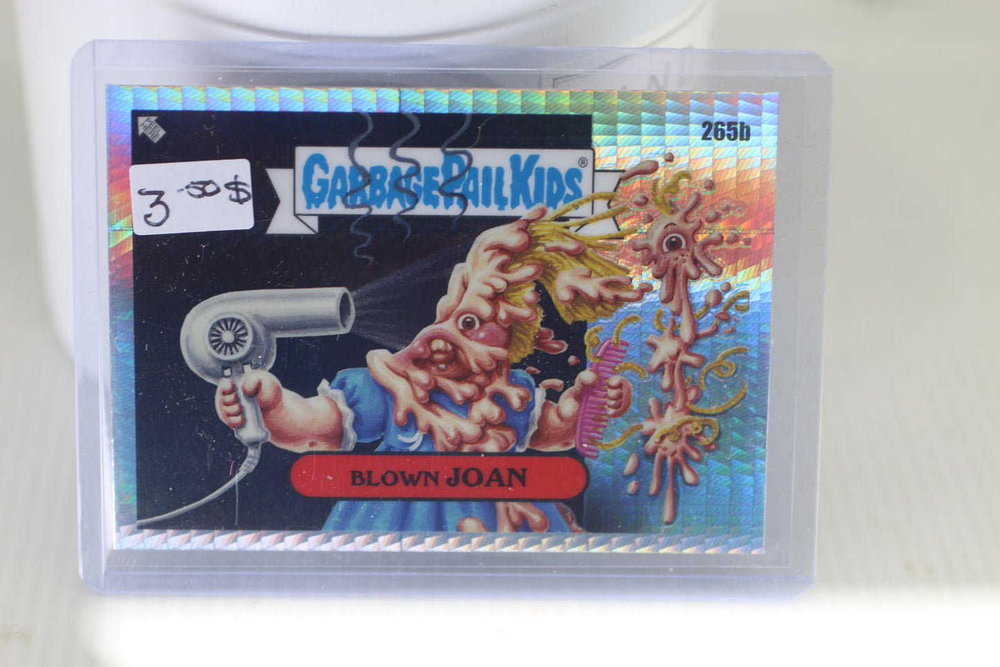 Garbage Pail Kids Blown Joan Trading Card 265b CHROME TOPPS