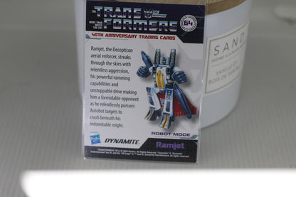 Transformers 40 Years Collectible Holographic foil RAMJET dynamite robot card