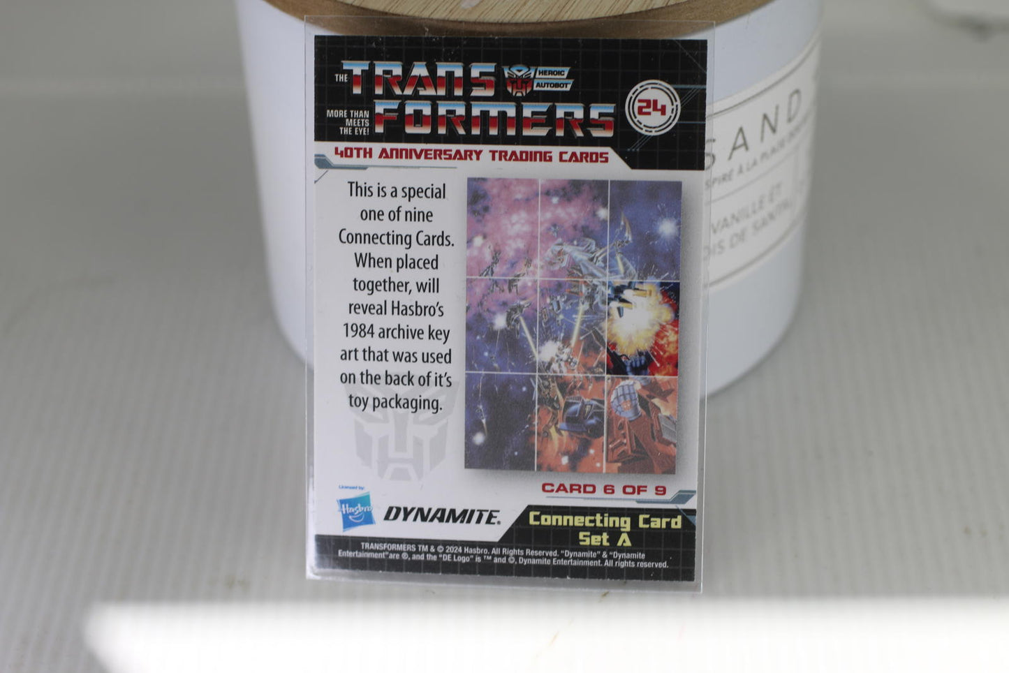 Transformers 40th Anniversary Trading Card - Card 6 of 9 Connecting Card Set A