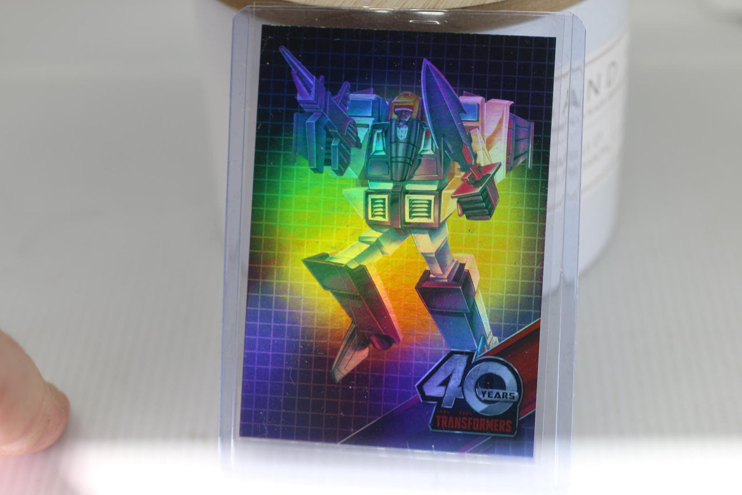 Transformers 40th Anniversary Blitzwing Trading Card foil