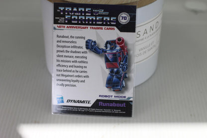 Transformers 40th Anniversary Trading Card - Runabout Robot Mode