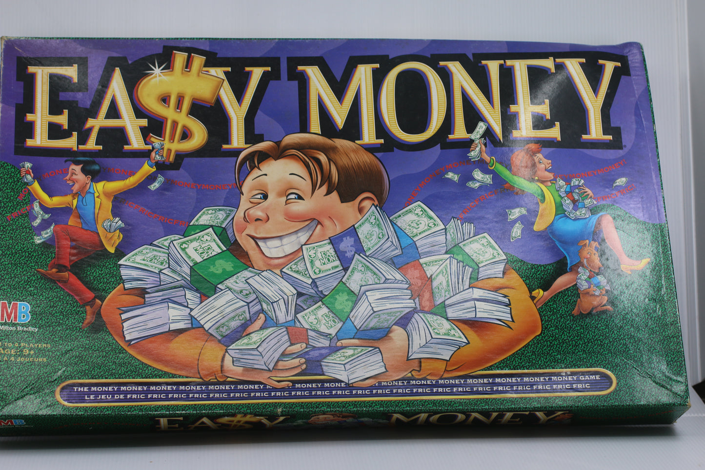 EASY MONEY Board Game Milton Bradley 1996 Vintage Français & English