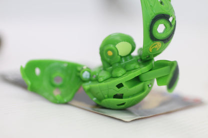 Bakugan Deka Octogan Spin Master 3cm Transforming Figure Rare Green