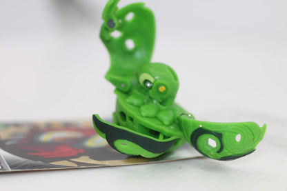 Bakugan Deka Octogan Spin Master 3cm Transforming Figure Rare Green