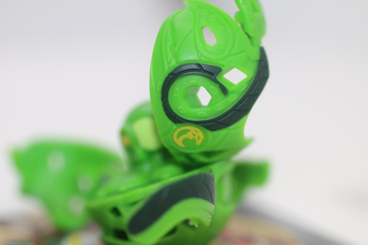 Bakugan Deka Octogan Spin Master 3cm Transforming Figure Rare Green