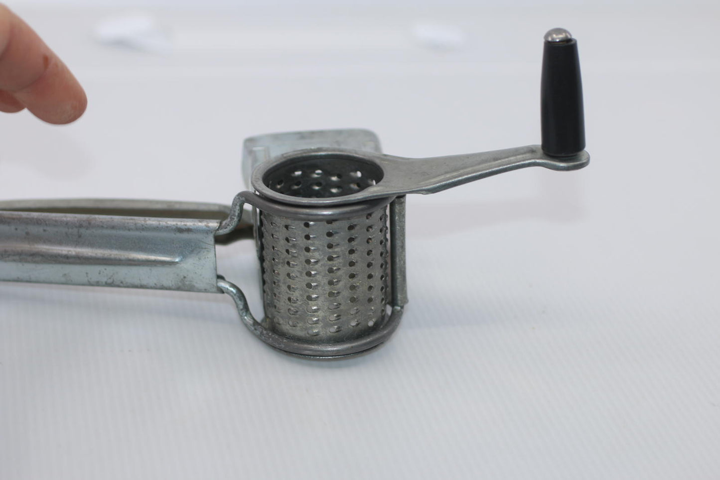 Vintage French Hand Rotary Food Mill / Grater – Single Drum