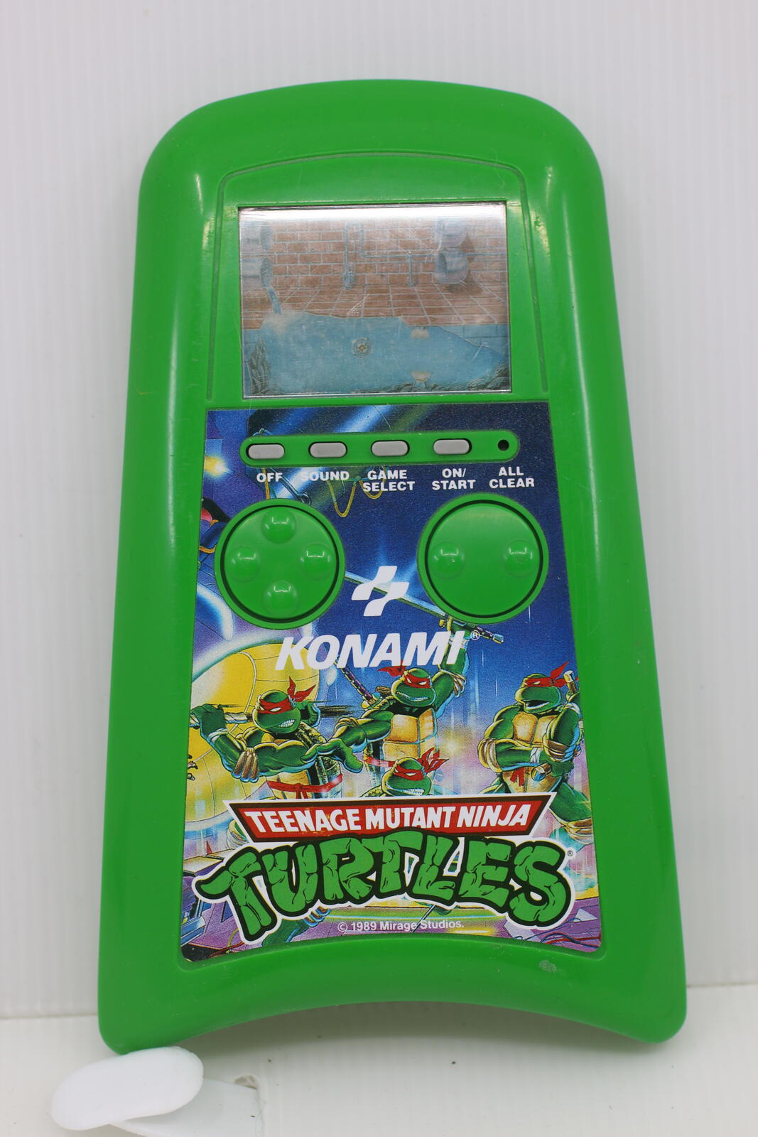 Teenage Mutant Ninja Turtles Handheld LCD Console Konami 1989 TESTED & WORKS