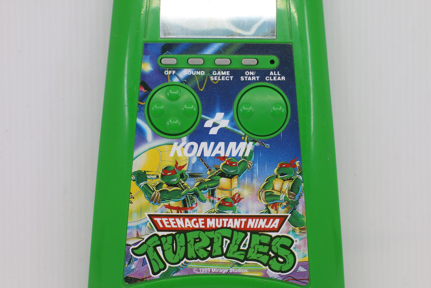 Teenage Mutant Ninja Turtles Handheld LCD Console Konami 1989 TESTED & WORKS