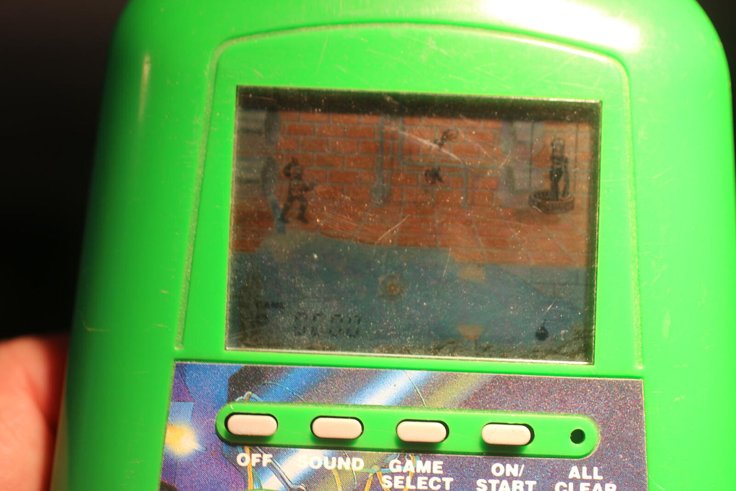 Teenage Mutant Ninja Turtles Handheld LCD Console Konami 1989 TESTED & WORKS
