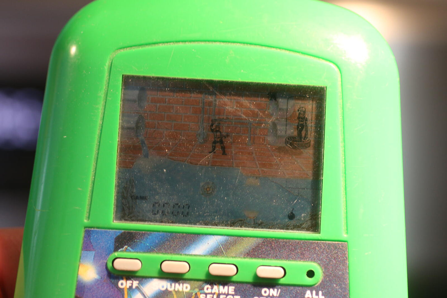 Teenage Mutant Ninja Turtles Handheld LCD Console Konami 1989 TESTED & WORKS