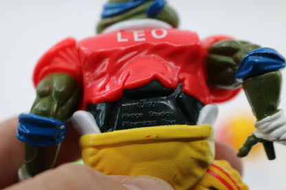 1991 Tmnt Leo Football Player Sports Turtle Action Figure Td Tossin’ Complete