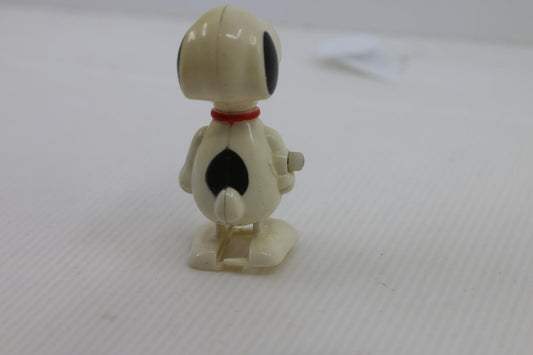 Vintage Snoopy Wind-Up Toy Figure Peanuts Collectible Cute Dog 3" 1966