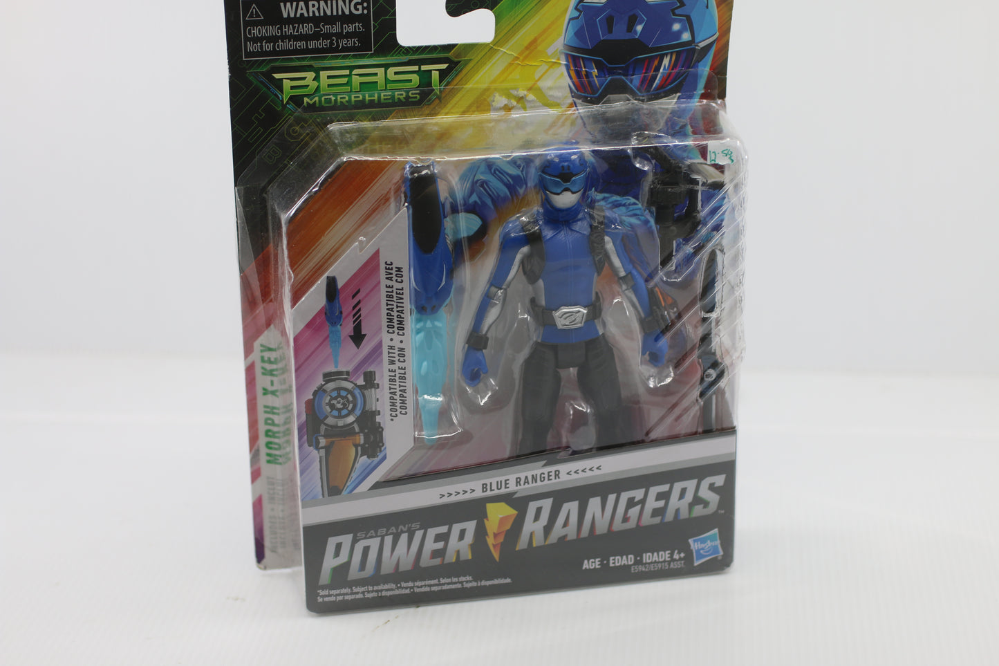 Power Rangers BEAST-X BLUE RANGER Beast Morphers Morph-X Key Action Figure