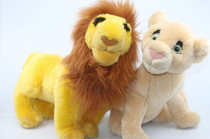 Lot of 2 plush The lion king bootleg Simba toys 13"