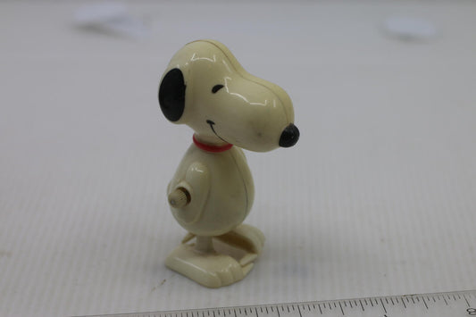 Vintage Snoopy Wind-Up Toy action Figure Peanuts Collectible Cute Dog 3" 1966 #2