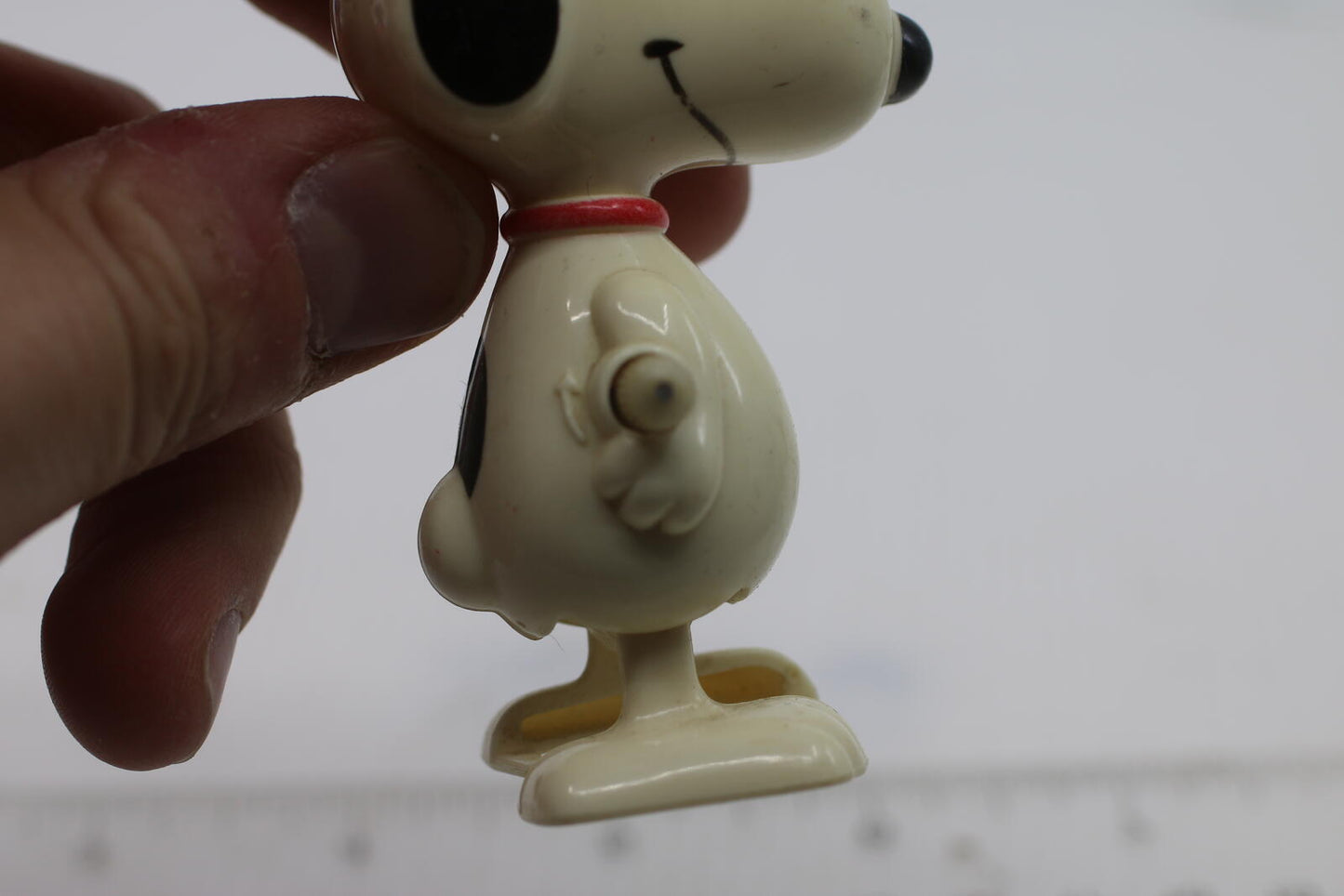 Vintage Snoopy Wind-Up Toy action Figure Peanuts Collectible Cute Dog 3" 1966 #2