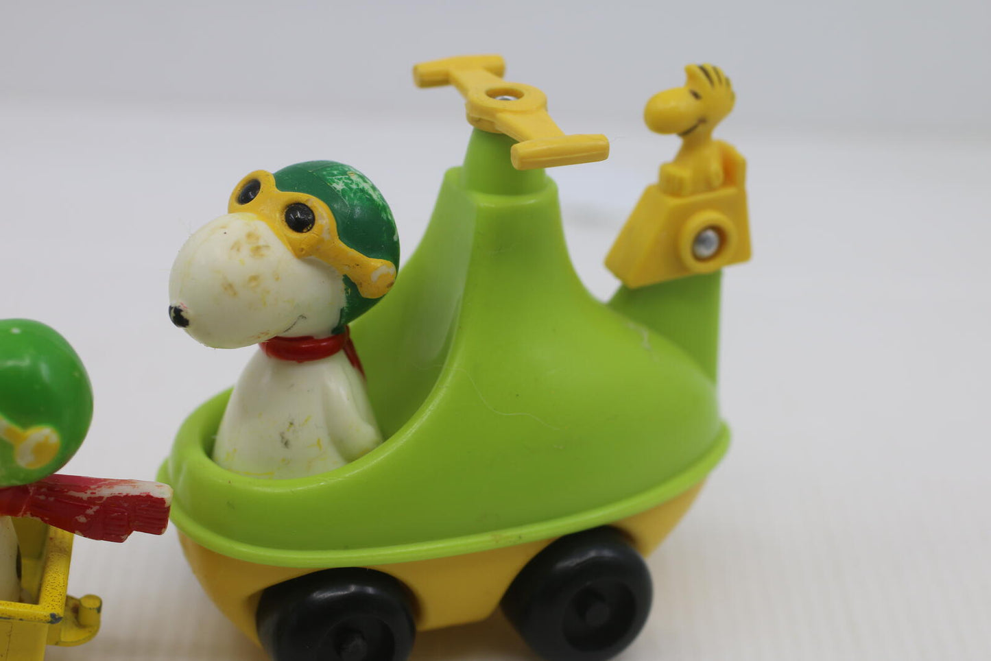 Vintage Snoopy Flying Ace Toy Vehicle with Woodstock