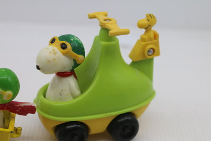 Vintage Snoopy Flying Ace Toy Vehicle with Woodstock