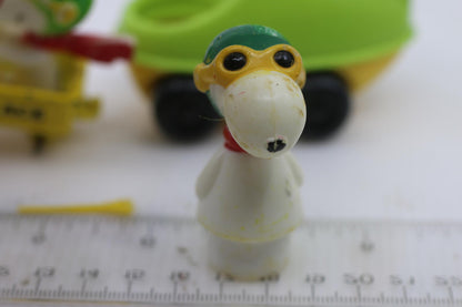 Vintage Snoopy Flying Ace Toy Vehicle with Woodstock