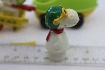 Vintage Snoopy Flying Ace Toy Vehicle with Woodstock