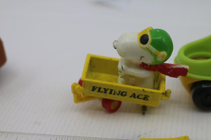 Vintage Snoopy Flying Ace Toy Vehicle with Woodstock
