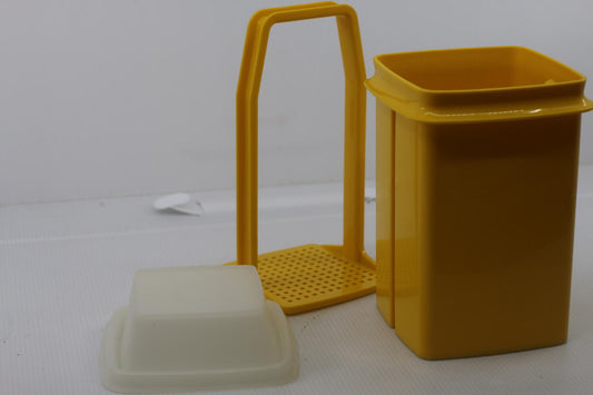Vintage Green Tupperware Pick-A-Deli Pickle Keeper Container Drainer #1330-2
