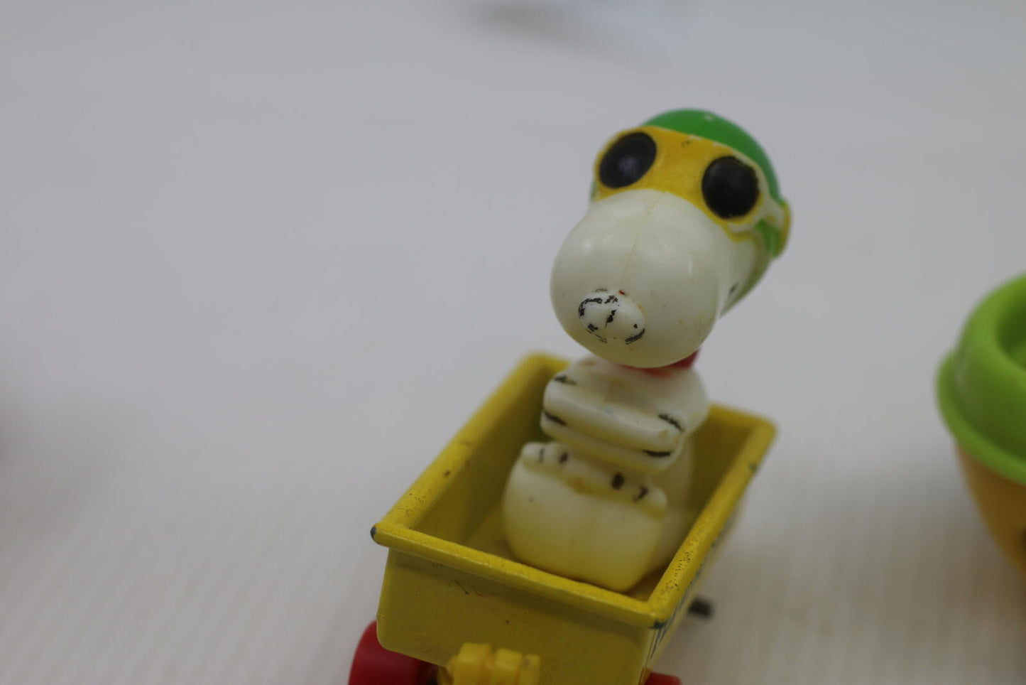 Vintage Snoopy Flying Ace Toy Vehicle with Woodstock