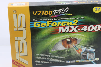 asus v7100 pro geforce 2 mc-400 32 mb empty box only