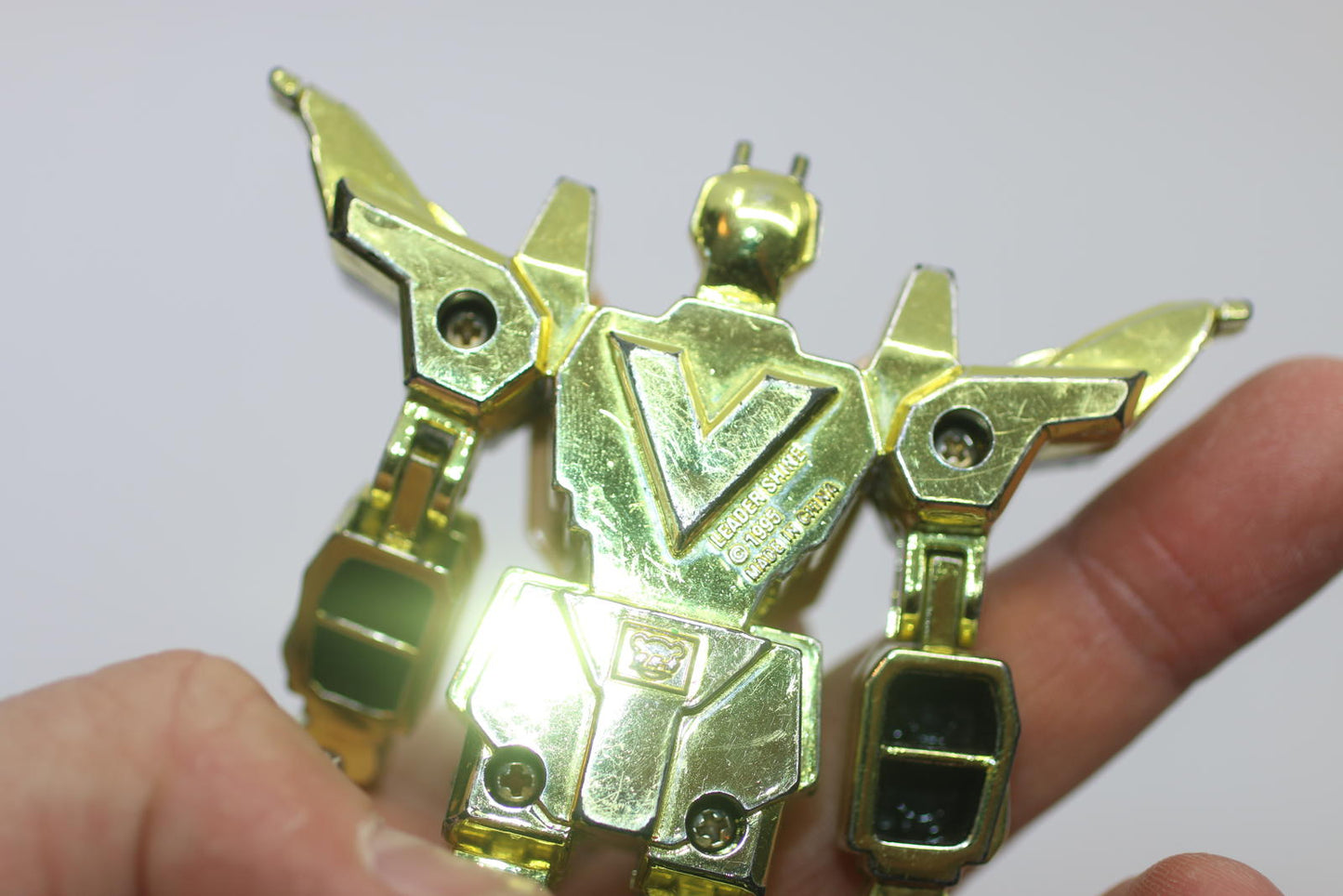 Vintage Lion Man Action Figure Jungle Rangers Leader Shine 1995 GoldChrome Robot