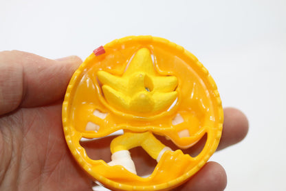 2024 McDonald's Sega Sonic The Hedgehog 3 Movie Super Sonic Yellow Roller Figure