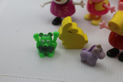 Mixed Assorted Small Toys Figures Collection peppa pig Paws patrol horse girls