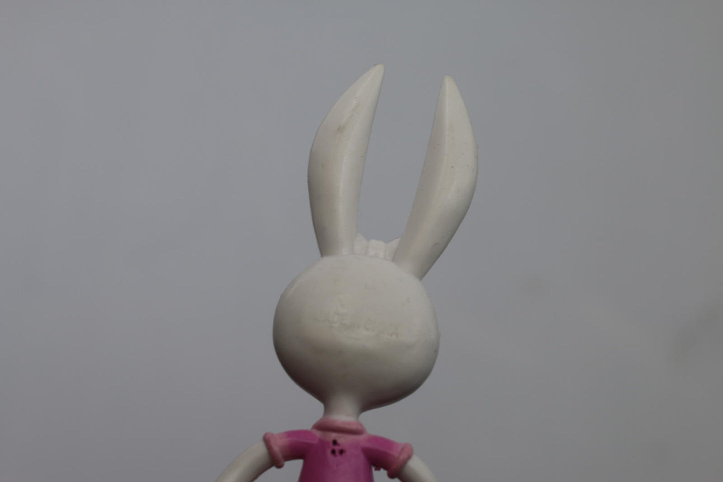 Vintage Style Bunny Figurine Holding Ice Cream Cone Bendable toy