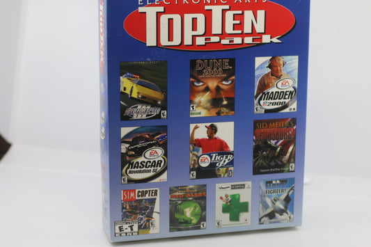 Electronic Arts Top Ten Pack Compilation  MS DOS PC CD-ROM Big Box only