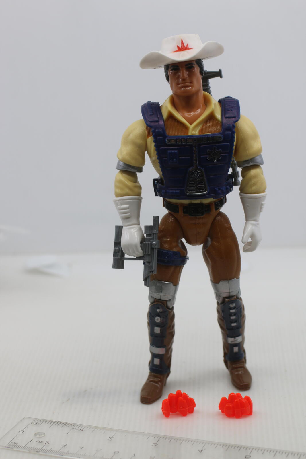 Bravestarr MARSHALL action figure 100% COMPLETE 1986 Mattel hat vest kerium gun