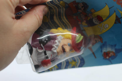 Vintage Rolling Pirate Friction Powered Toy figure toy on card