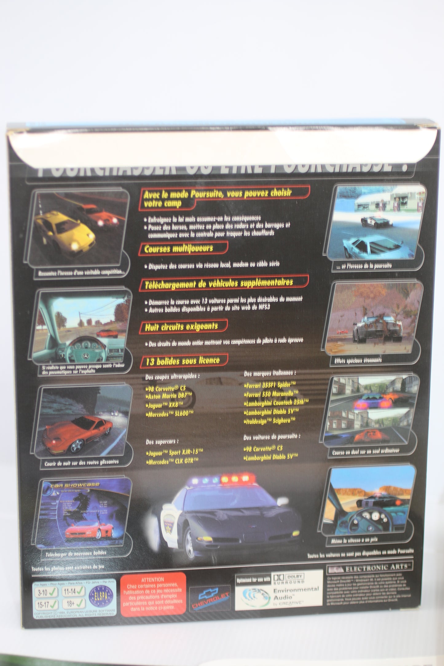 Need for Speed III: Hot Pursuit (PC) Big Box and manuals only no game