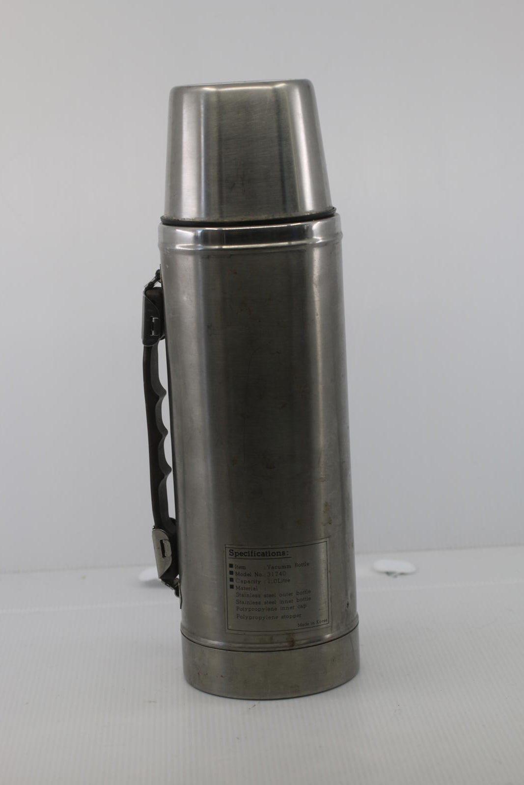 Vintage CHAMP Stainless Steel Vacuum Thermos 1.0L – Made in Korea – Model 31740