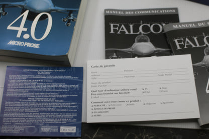 Falcon 4.0 pc game RARE vintage big box and Manuals, book only microPose