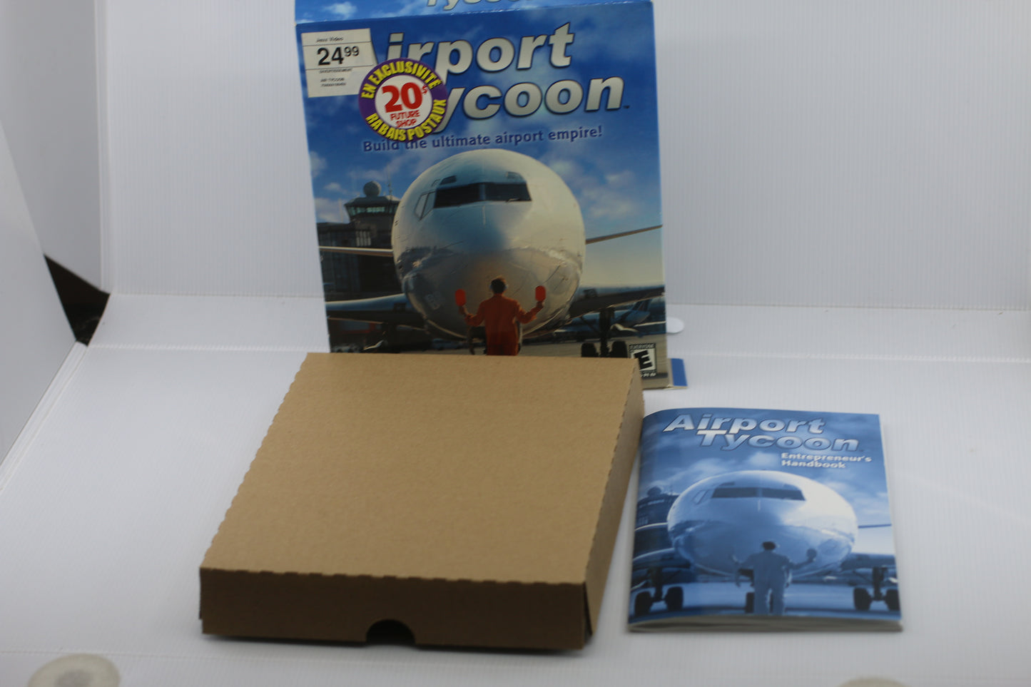 Airport Tycoon (PC, 2001) Big box and manual only no game