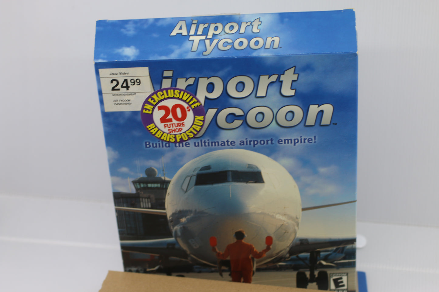 Airport Tycoon (PC, 2001) Big box and manual only no game