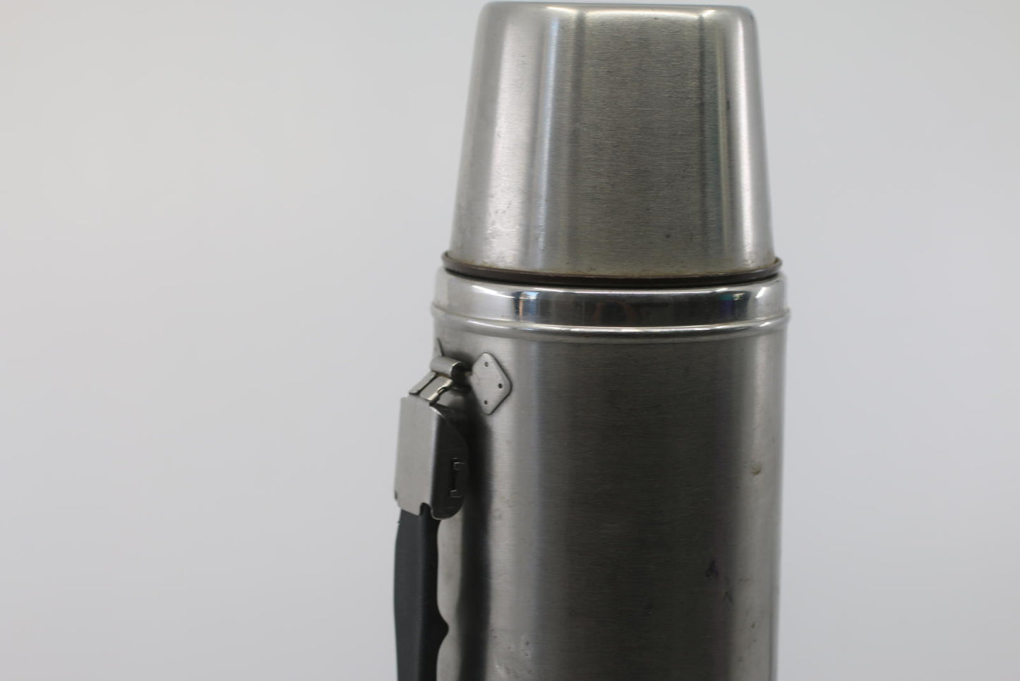 Vintage Stainless Steel Vacuum Thermos Bottle – 18-8 Steel Korea w/ Cup Lid