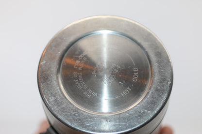 Vintage Stainless Steel Vacuum Thermos Bottle – 18-8 Steel Korea w/ Cup Lid