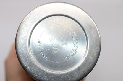 Vintage Stainless Steel Vacuum Thermos Bottle – 18-8 Steel Korea w/ Cup Lid