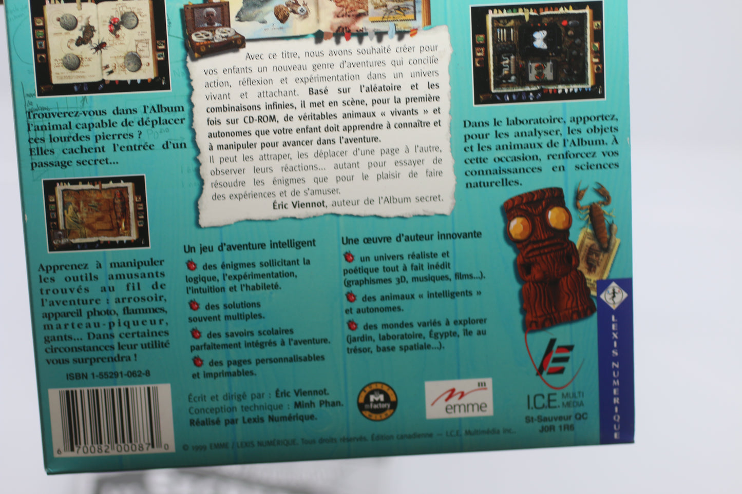 L'album secret de l'oncle Ernest box et manuel only no pc game