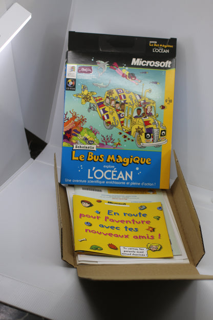 Microsft Le bus magique Computer Game Big Box only Francais French