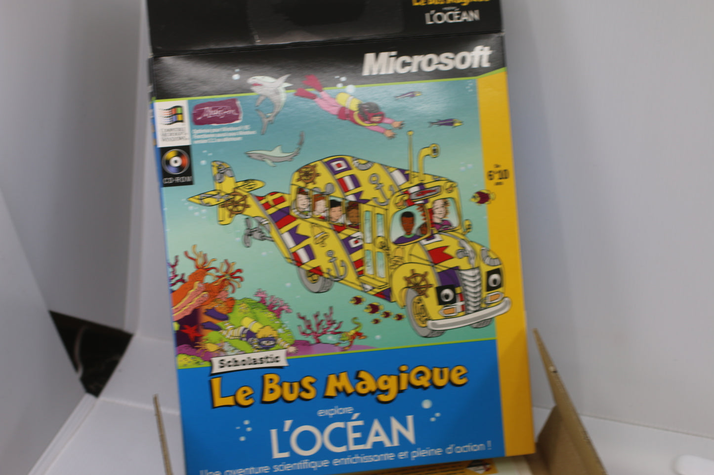 Microsft Le bus magique Computer Game Big Box only Francais French