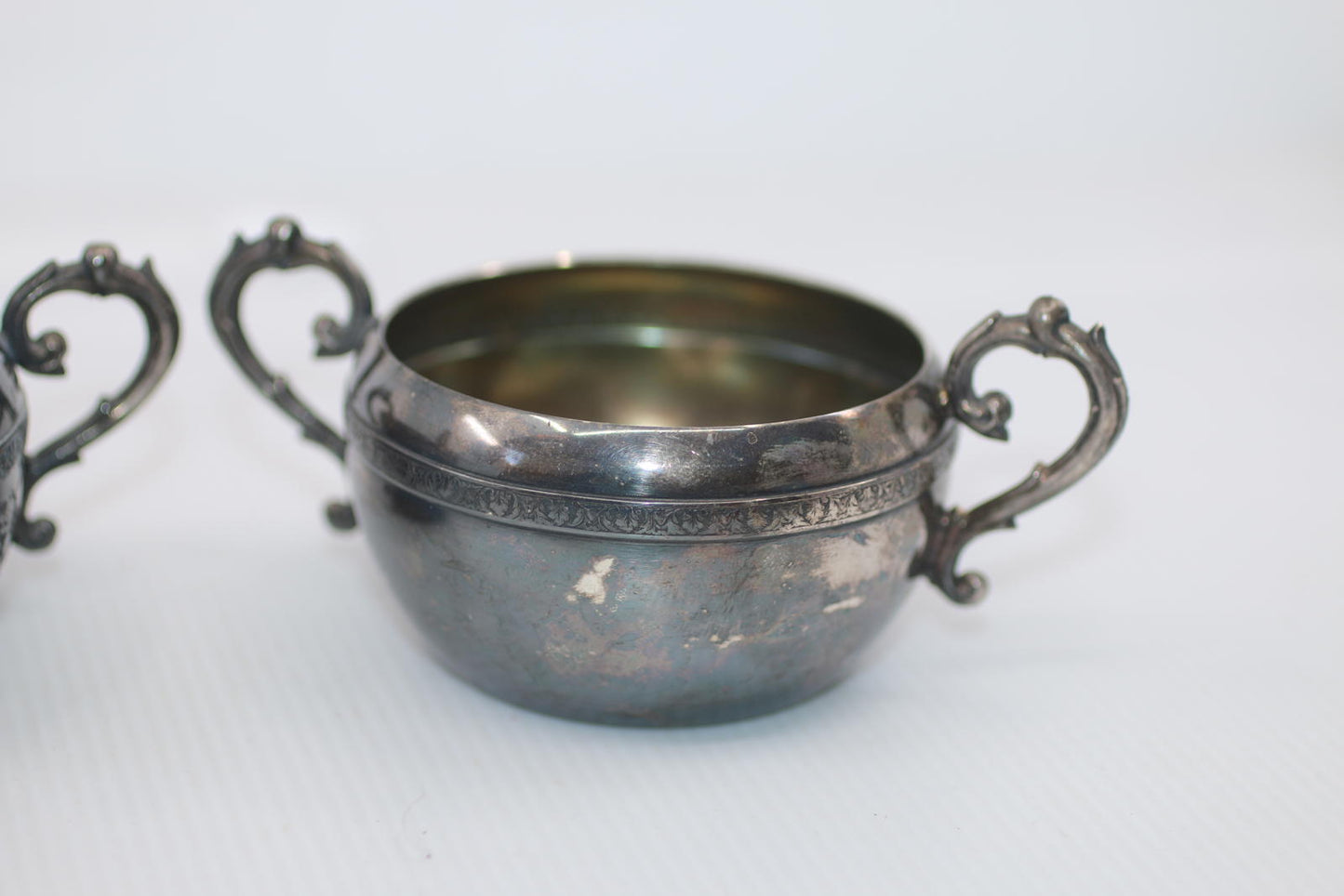 Vintage Rogers Silverplate Creamer & Sugar Bowl Set – Wm. A. Rogers  – No. 556