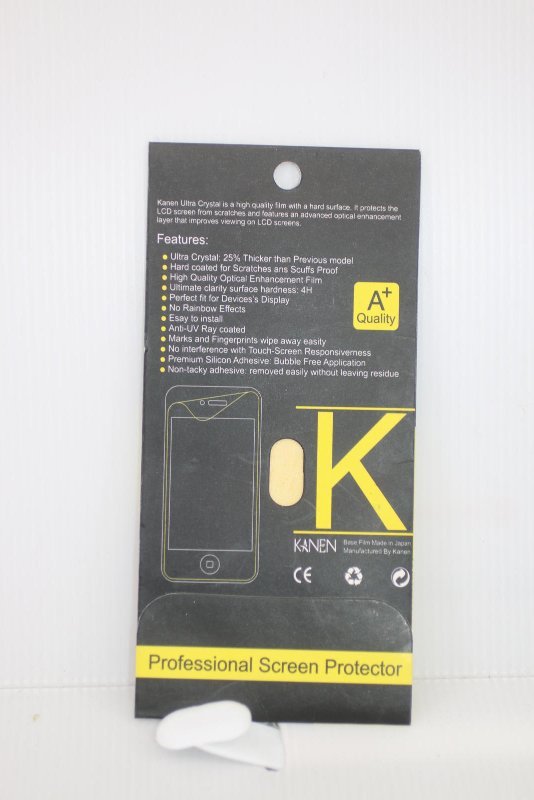Kanen Screen Protector 4G – Professional Ultra Crystal Film – A+ – New Sealed